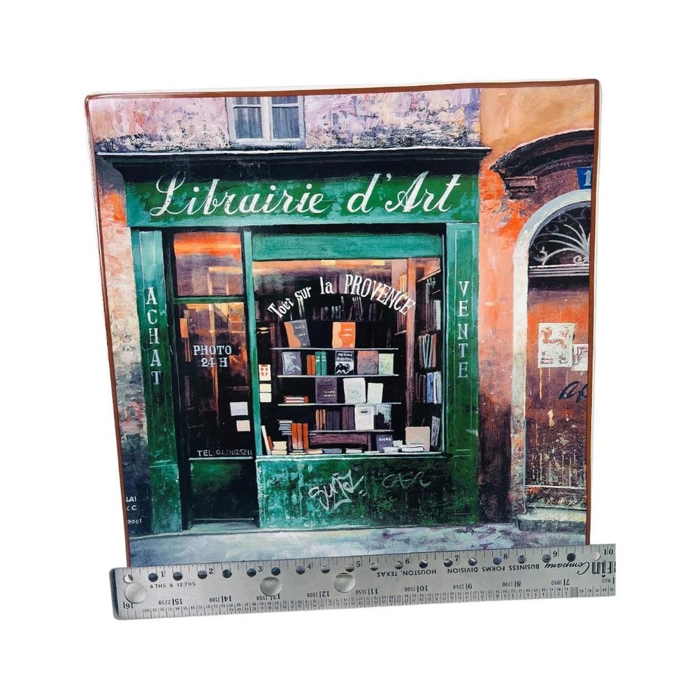 Certified International KC Lai Art in Motion La Brasserie 10” x 10” decor plate